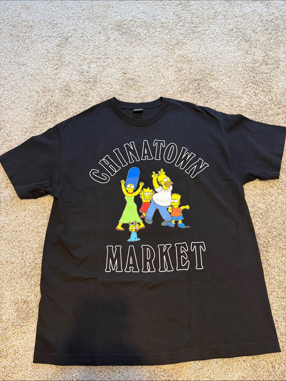 Chinatown Market The Simpsons Black Graphic Tee
